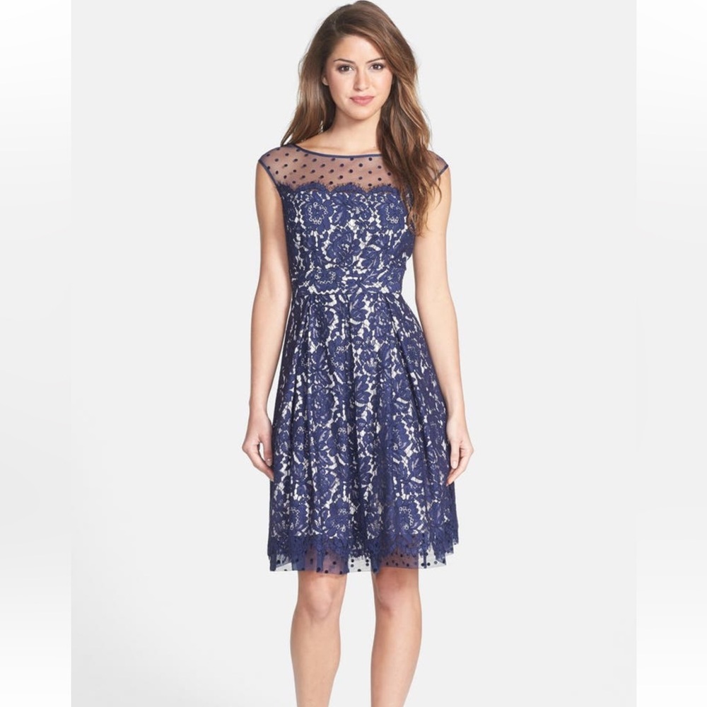 Eliza J Navy Lace Dress Size 2